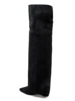 BOTTES NOIRES HAUTES ÉLÉGANCE – TALON CARRÉ – Image 3