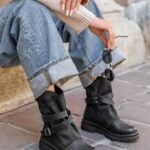BOTTES NOIRES BIKER – STYLE URBAIN TENDANCE