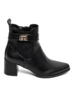 BOTTINES NOIRES – TALON BLOC ET BOUCLE CHIC – Image 2