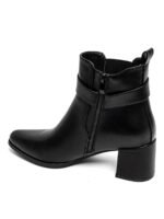 BOTTINES NOIRES – TALON BLOC ET BOUCLE CHIC – Image 3