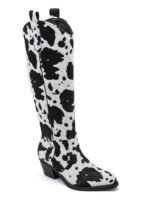 BOTTES IMPRIMÉ VACHE – TENDANCE COWGIRL CHIC – Image 2