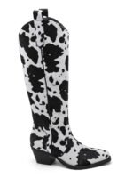 BOTTES IMPRIMÉ VACHE – TENDANCE COWGIRL CHIC – Image 3