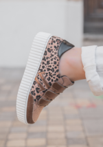 BASKETS FEMME LÉOPARD & BRONZE – STYLE TENDANCE