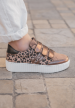 BASKETS FEMME LÉOPARD & BRONZE – STYLE TENDANCE – Image 2
