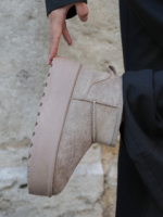 BOTTINES FOURRÉES PLATEFORME KHAKI – Image 3