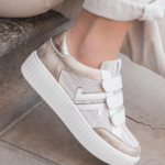 BASKETS FEMME CHAMPAGNE À SCRATCH – STYLE FÉMININ & MODERNE