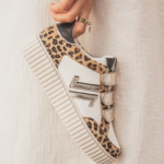 BASKETS FEMME BLANCHES & LÉOPARD À SCRATCH – STYLE TENDANCE