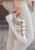 BASKETS FEMME LÉOPARD & DORÉES À SCRATCH – STYLE TENDANCE – Image 3