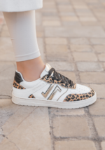 BASKETS FEMME LÉOPARD & DORÉ – STYLE CASUAL CHIC – Image 2