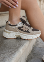 SNEAKERS BEIGE ET MARRON – Image 3