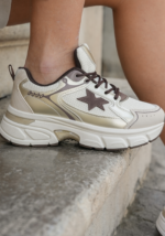 SNEAKERS BLANCHES ET CHOCOLAT – Image 3
