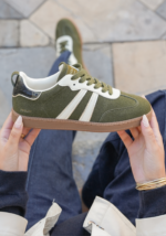 BASKETS VERTES STYLE RETRO CHIC