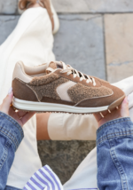 SNEAKERS MARRON FOURRÉES STYLE RÉTRO – Image 2