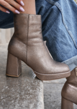 BOTTINES À TALONS MÉTALLISÉES – Image 3