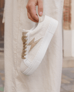 Basket femme beige à lacets - Patricia – Image 4