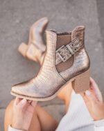 BOTTINES CROCO MÉTALLISÉES – L’ÉLÉGANCE AUDACIEUSE – Image 3