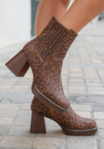 BOTTINES À TALON IMPRIMÉ LÉOPARD – Image 2