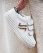 BASKETS FEMME BLANCHES À SCRATCH – STYLE URBAIN CHIC – Image 4
