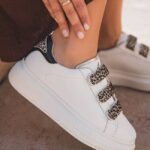 BASKETS FEMME BLANCHES LÉOPARD – STYLE TENDANCE & CONFORT