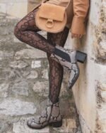 BOTTINES FEMME MOTIF PYTHON À TALON – Image 3